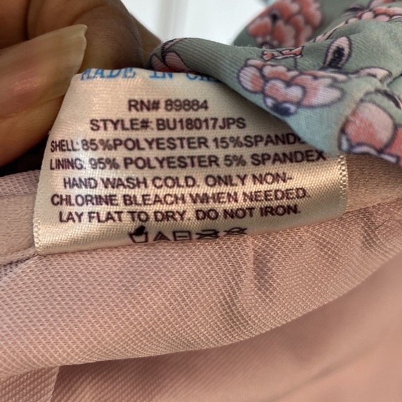 Blu C Ruffle Swim Suit Top Floral Plus Size 1X - Picture 5 of 6